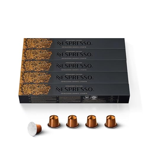 Nespresso Capsules OriginalLine,  Livanto,  Medium Roast,  Espresso Coffee Pods,  50-Count