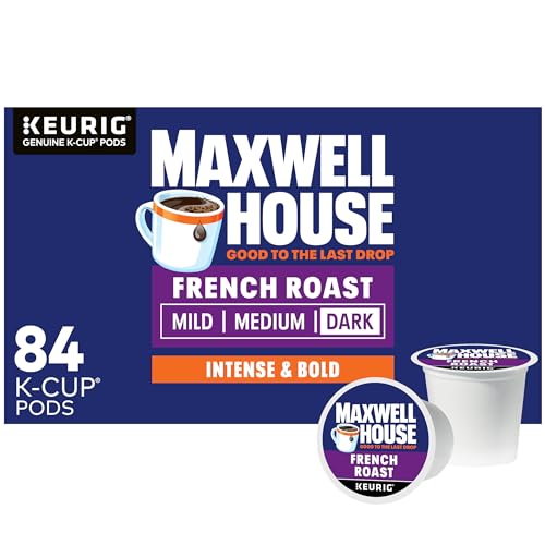 Maxwell House,  French Roast,  100% Arabica Coffee,  Dark Roast,  K-Cup Coffee Pods,  84 Count