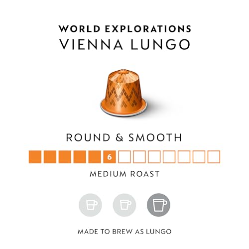 Nespresso Capsules OriginalLine,  Vienna Lungo,  Medium Roast,  Coffee Pods,  50-Count