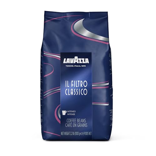 Lavazza, Il Filtro Classico, Arabica and Robusta Blend, Dark Roast, Whole Bean Coffee, 2.2 lb