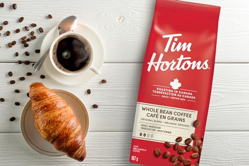 Tim Hortons, Original Blend, 100% Arabica, Medium Roast, Whole Bean, 907g