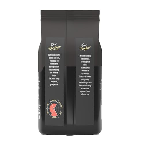 Lavazza, Espresso Barista Gran Crema, Arabica and Robusta blend, Medium Roast, Whole Bean Coffee, 2.2 lb
