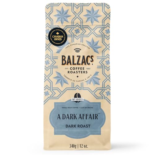 Balzac's Coffee Roasters, A Dark Affair, 100% Arabica Coffee, Dark Roast, Whole Bean Coffee, 340g