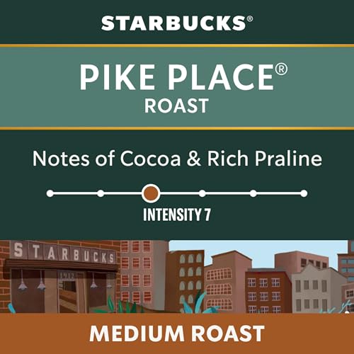 Starbucks, Pike Place Roast, Medium Roast, Coffee Pods, 5 x 10-Count