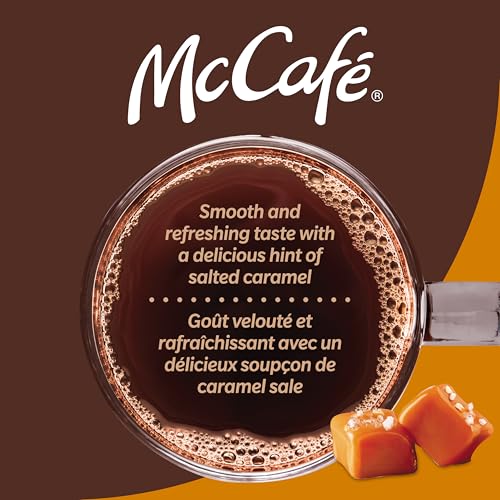 McCafe,  Salted Caramel Iced Coffee,  Arabica,  Dark Roast,  K-Cup Coffee Pods,  10 Count