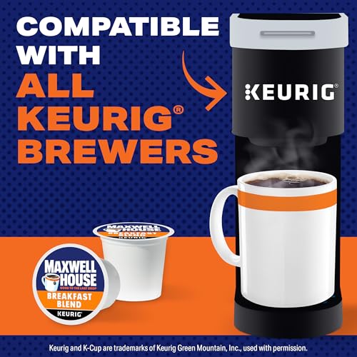 Maxwell House,  Breakfast Blend,  100% Arabica Coffee,  Light Roast,  K-Cup Coffee Pods,  10 Count