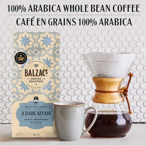 Balzac's Coffee Roasters, A Dark Affair, 100% Arabica Coffee, Dark Roast, Whole Bean Coffee, 340g