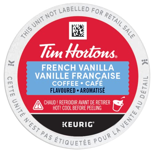 Tim Hortons, French Vanilla, 100% Arabica, Medium Roast, Flavoured Coffee, K-Cup Pods, 30 Count