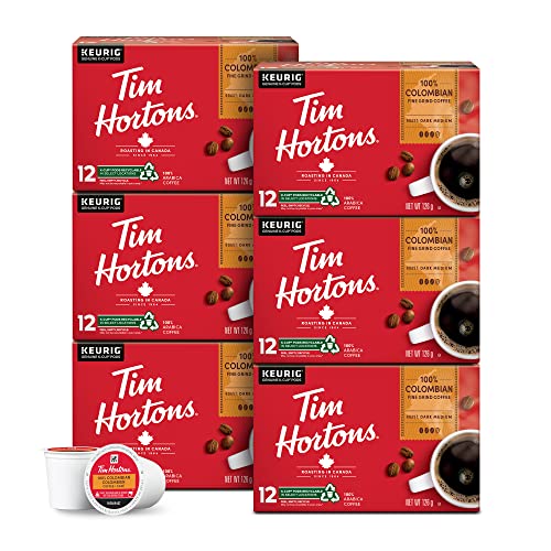 Tim Hortons, Colombian, 100% Colombian, Medium Roast, K-Cup Pods, 72 Count