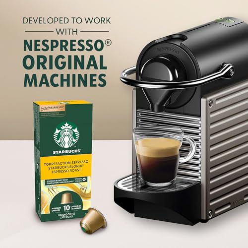 Starbucks, Blonde Espresso Roast, Light Roast, Coffee Pods, 5 x 10-Count