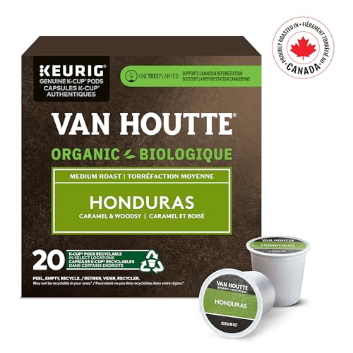 Van Houtte, Honduras, Organic Fairtrade Coffee, 100% Arabica, Medium Roast,  K-Cup Pods, 20 Count
