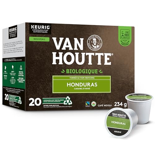 Van Houtte, Honduras, Organic Fairtrade Coffee, 100% Arabica, Medium Roast,  K-Cup Pods, 20 Count