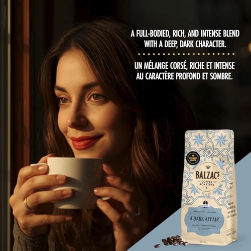 Balzac's Coffee Roasters, A Dark Affair, 100% Arabica Coffee, Dark Roast, Whole Bean Coffee, 340g