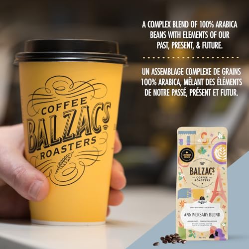 Balzac's Coffee Roasters, Anniversary Blend, 100% Arabica Coffee, Medium Roast, Whole Bean Coffee, 300g