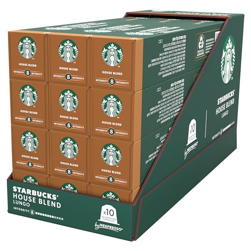 Starbucks, House Blend Lungo, Medium Roast, Coffee Pods, 120-Count