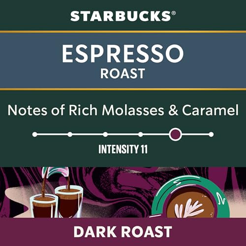 Starbucks, Espresso Roast, Dark Roast, Coffee Pods, 55g