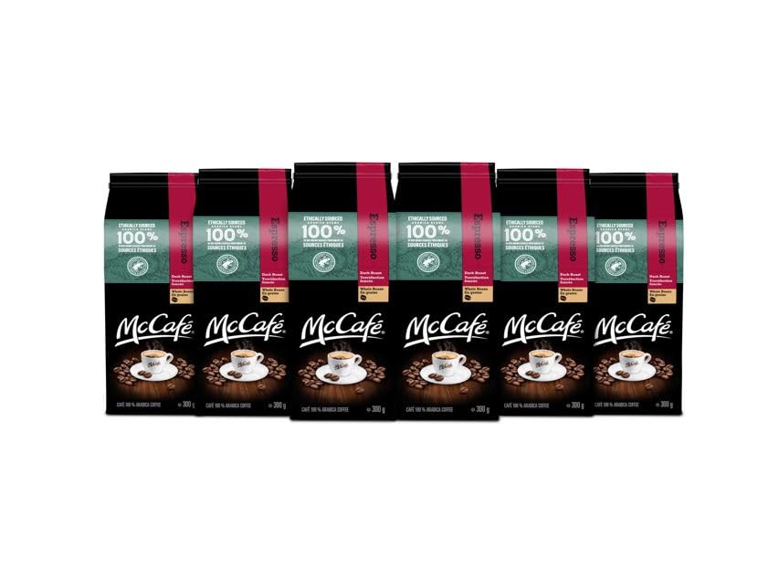 McCafe, Espresso, Arabica, Dark Roast, Whole Beans, 6x300g
