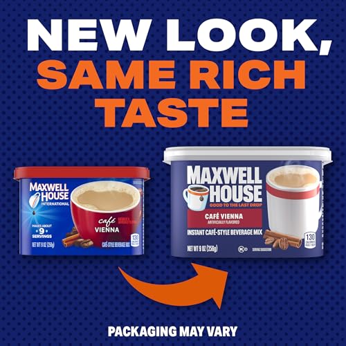 Maxwell House,  Cafe Vienna,  Kosher,  Light Roast,  Instant Coffe,  Canister 9 oz